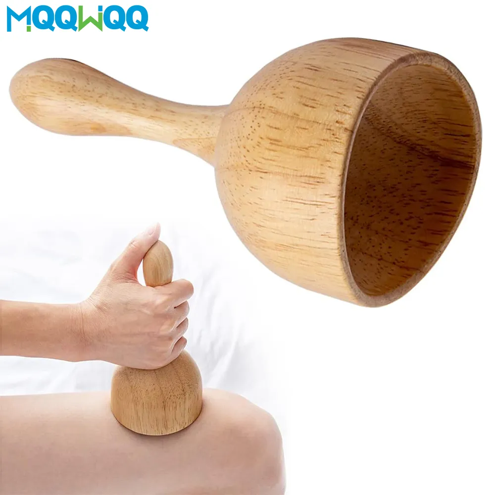 Terapia in legno tazza di terapia in legno Strumenti di massaggio per massaggio per la riduzione della cellulite della cellulite di drenaggio linfatico, massaggiatore Maderoterapia