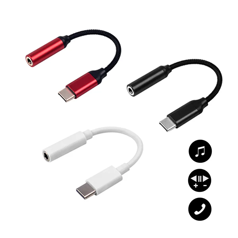 Adaptateur Audio USB-C Vers Jack 3.5mm - Compatible IPhone 15/16, Galaxy, IPad, Pour Casque/haut-parleur, Qualité Hi-Fi