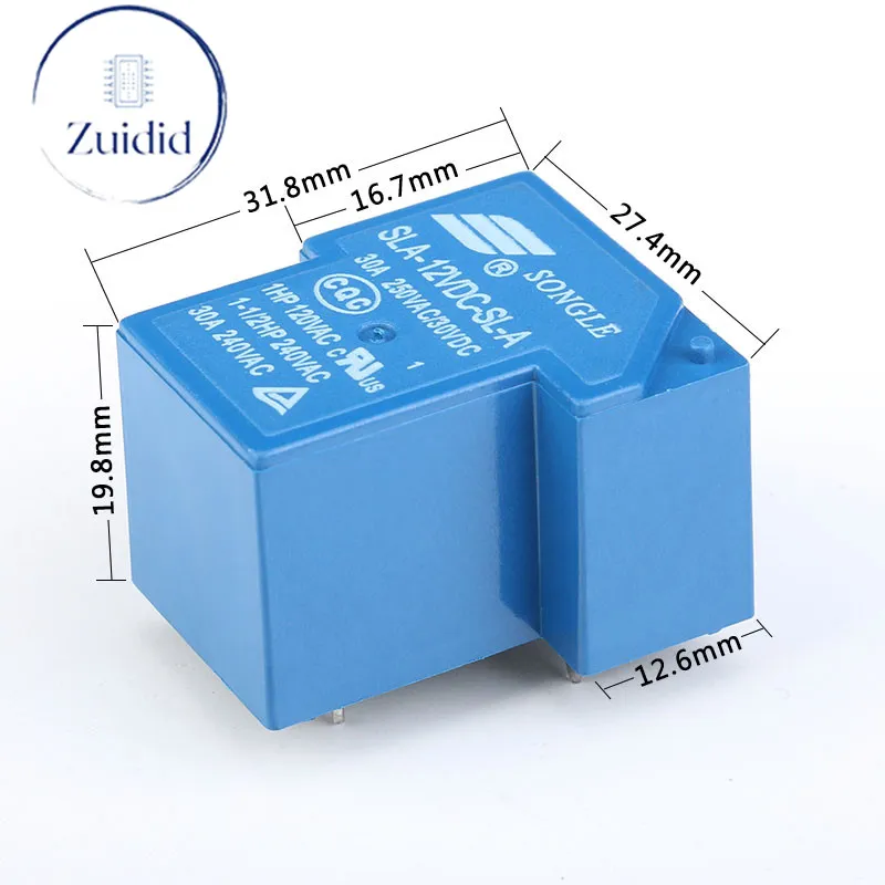 ترحيل السلطة SLA-05VDC-SL-A SLA-12VDC-SL-A SLA-24VDC-SL-A DC 5V 12V 24V 30A 4PIN T90 تحولات جديدة