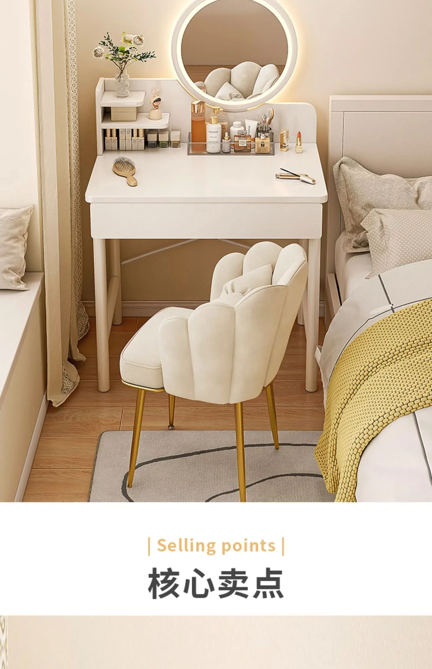 mini dresser table Mirrors Mini Dressing Table Black Walnut Color Ash... From Xlcjewelry,  $828.46