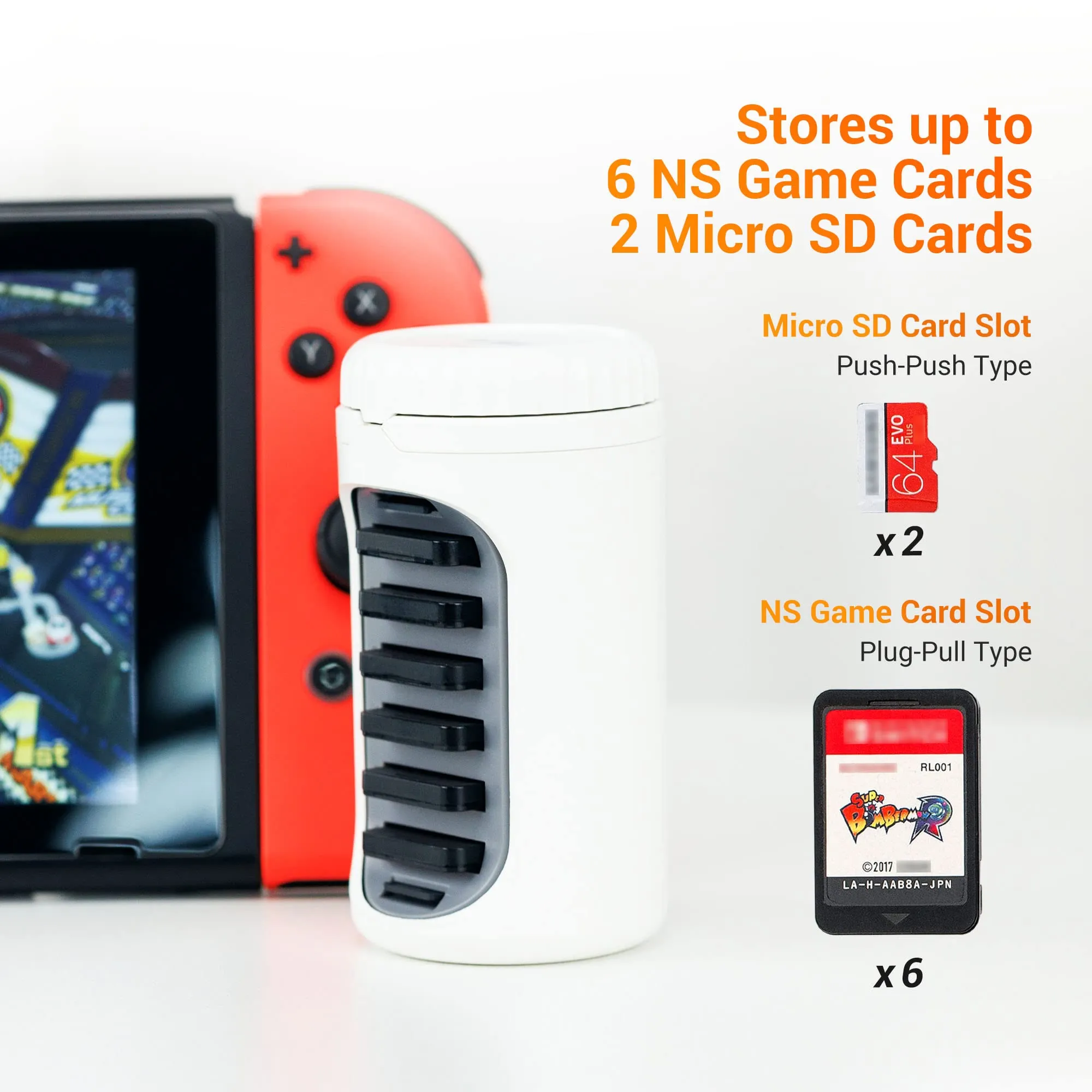 Nintendo Switch Game Case: Slot Cartridge Holder Water Resistant