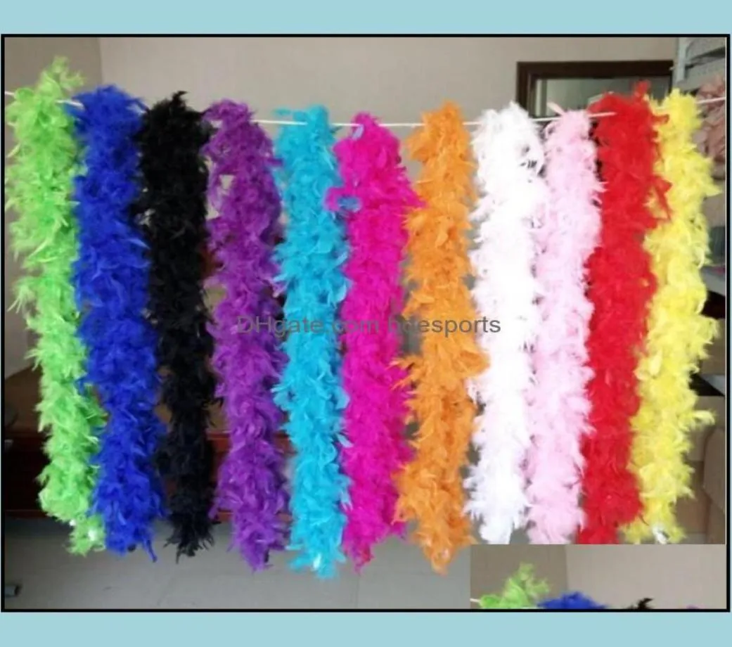 Andra evenemangsfestleveranser FESTICE HOME GARDEN DROP LEVERANS 2021 Turkiet Large Chandelle Marabou Feather Boa Wedding Ceremony Boas7320717