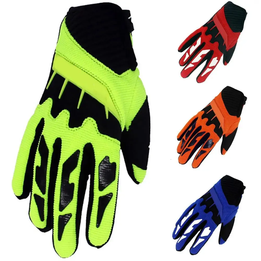 Children Kids Skating Scooter Bicycle Cycling Full Finger Protection Gloves Riding Cross Country Racing Unisex 240402