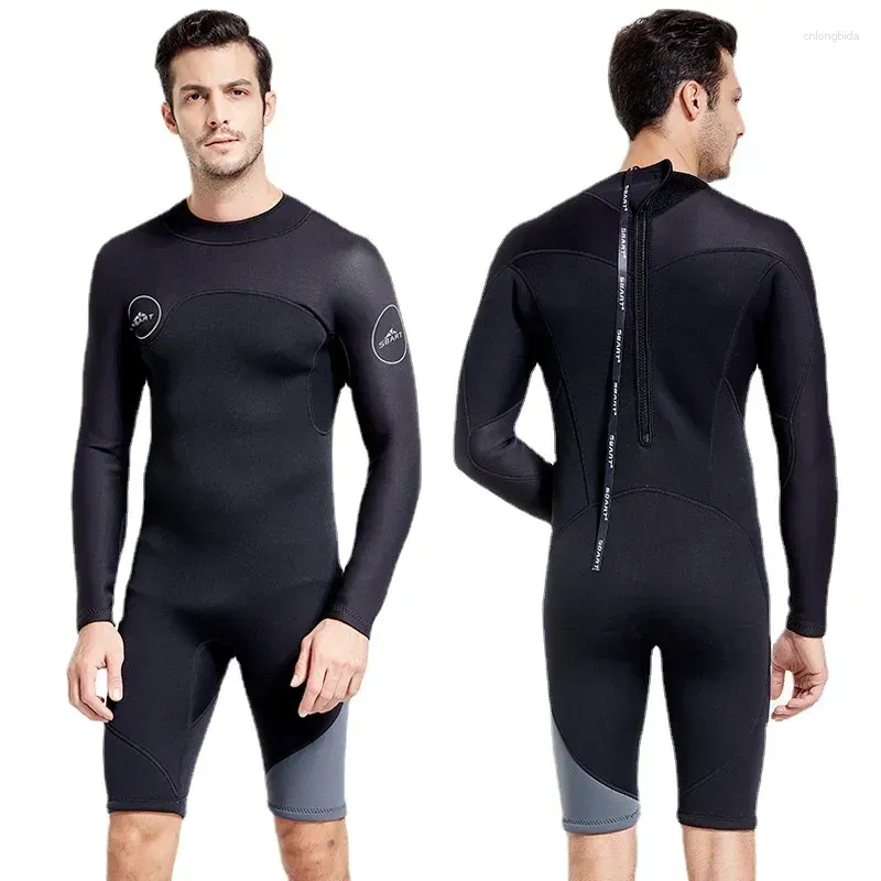 Traje de baño de traje de baño de una pieza para mujeres Suco de buceo de 3 mm Snorkel de natación con protector solar cálido y surf