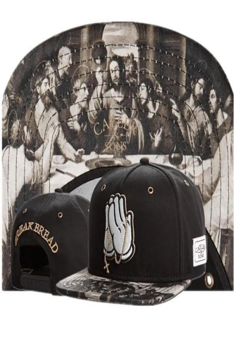 Söner Break Bread God Pray Baseball Caps Toucas Gorros Hip Hop Sports Chapeu de Sol Swag Men Women Snapback Hats9768638