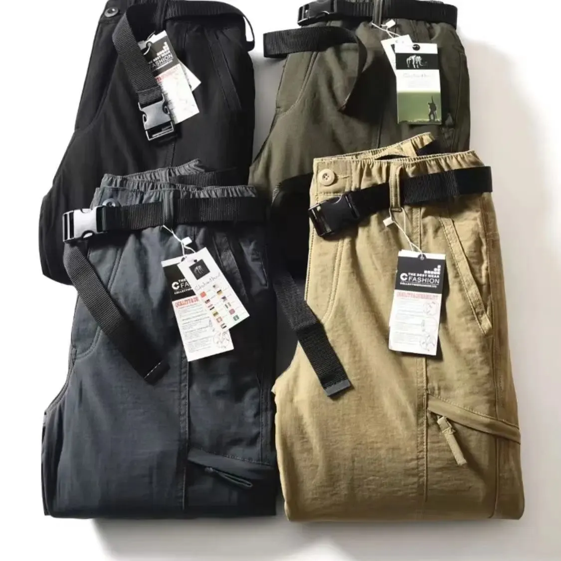 Mens Winter Cargo Pants: Waterproof Fleece Lined Trousers for Hiking ...