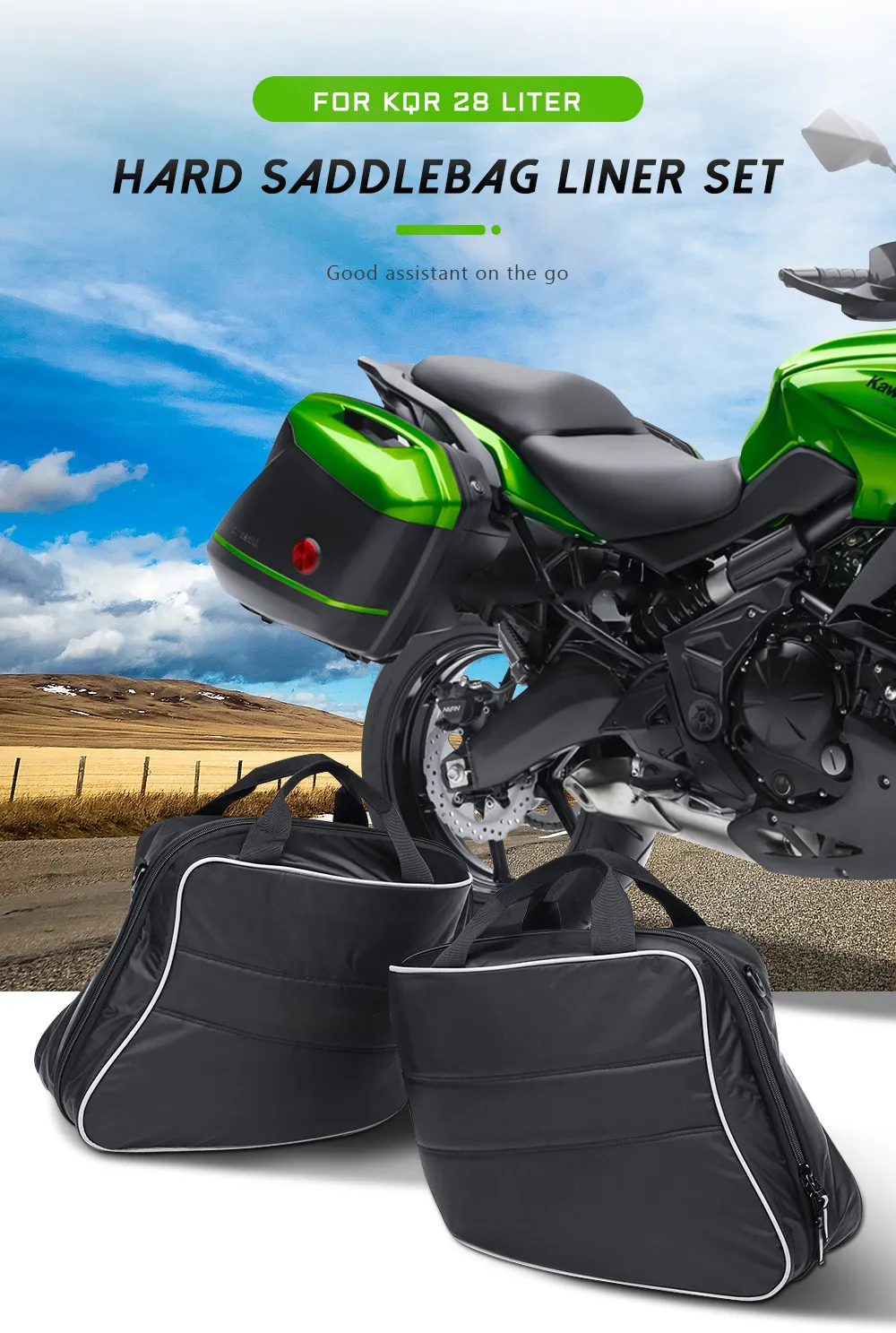 Kawasaki Ninja H2 1000 Versys 1000 650 KQR 28L Hard