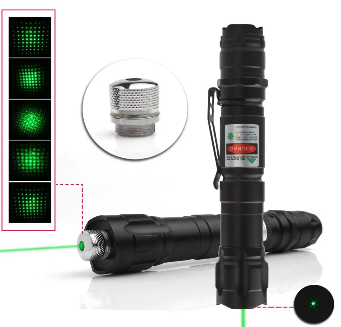 1 st 532nm Taktisk laserkvalitet grön pekare starka pennlasrar ficklampan militär kraftfull klipp blinkande stjärna laser penna 2875612