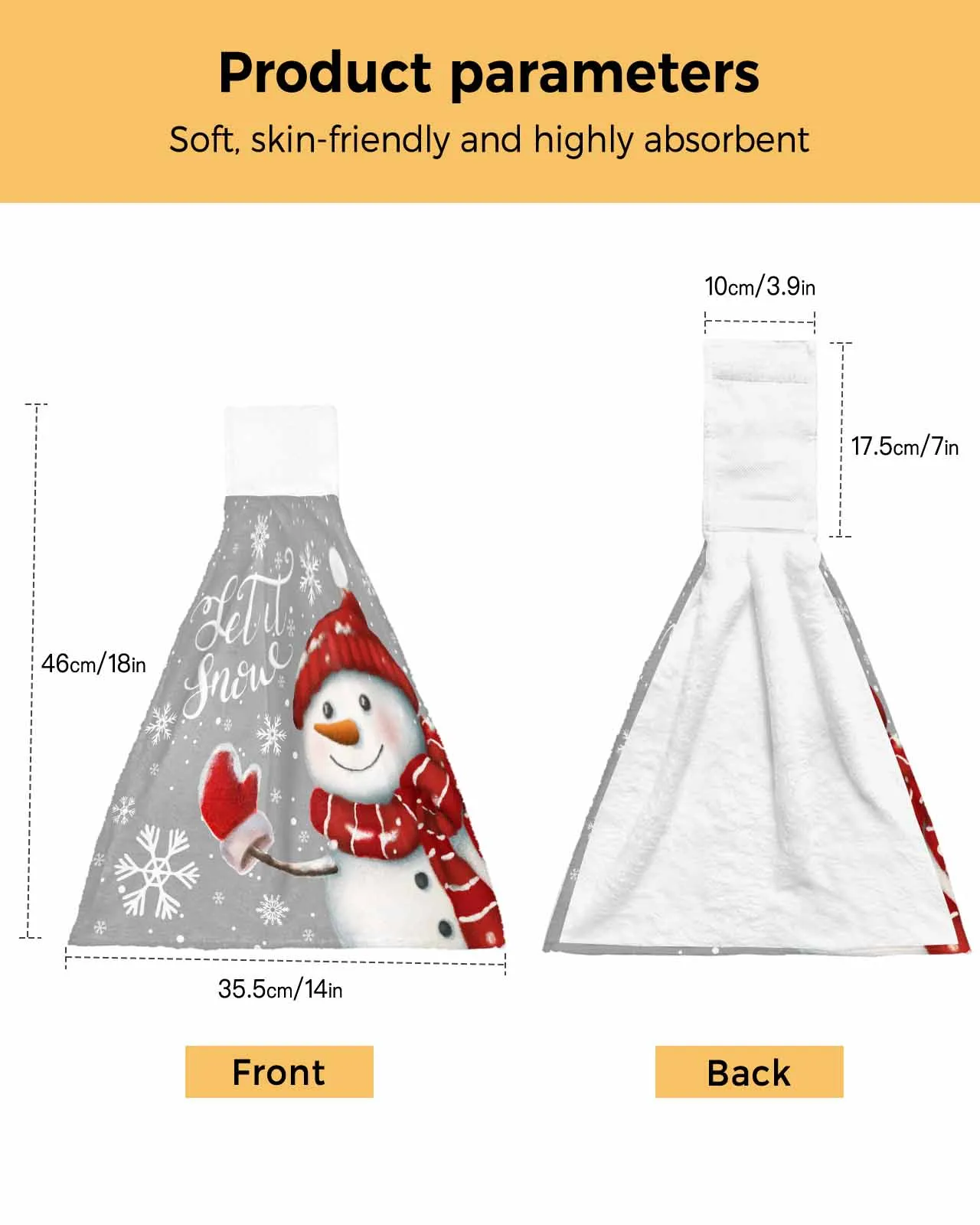 Święta Święta Snowman Ręczniki ręczniki śniegu śniegiem kuchenne mikrofibry naczyń czyszczące tkanin