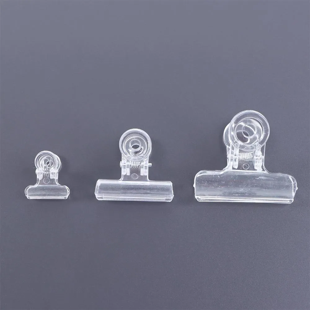 Durable Transparent Office Supplies Bill Clip Stationery School Clamps Binding Supplies Binder Clip Paper Clips