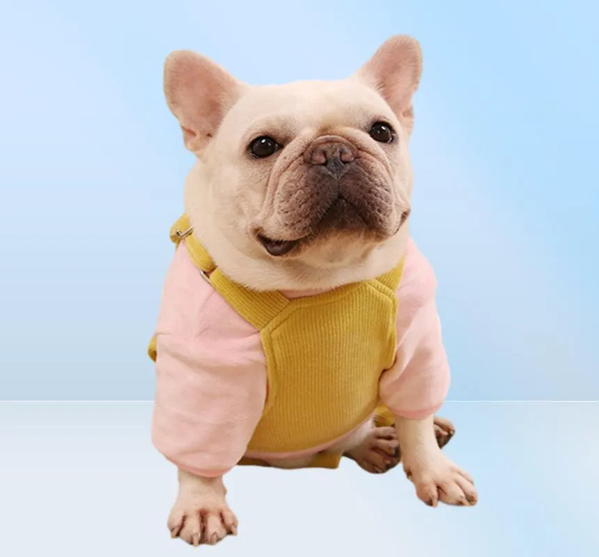 Winterhond jumpsuits Franse bulldog kleding voor honden winterkleding verstelbare huisdierhondenkleding huisdier pyjama jumpsuit voor honden 20102207071