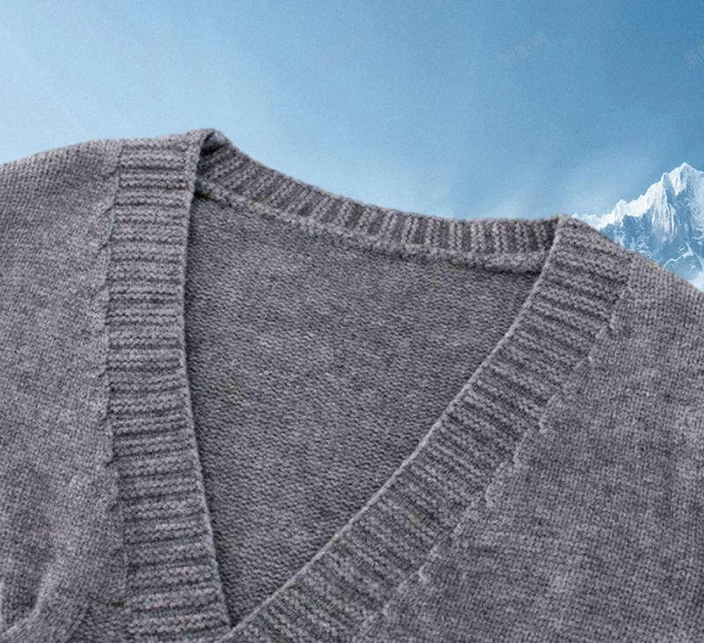 Осенняя зима короткая высокая талия с твердым свитером Женщины одноразовый вязаный v маленький свитер.