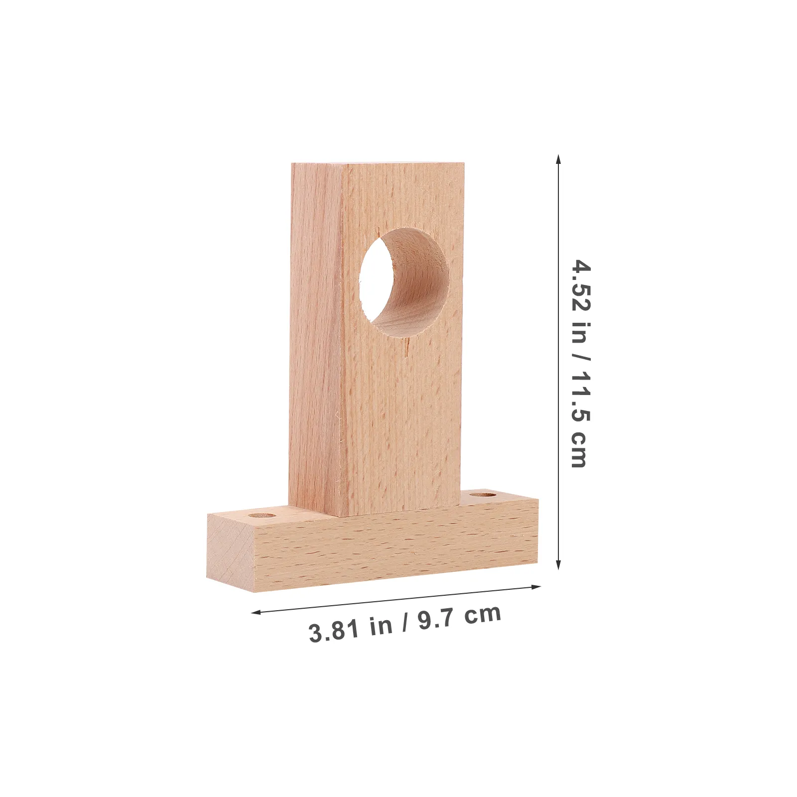 Soportes Para Barra De Cortina De Madera - 2 Piezas, Para Barras De 5 Cm, Negro O Color Madera