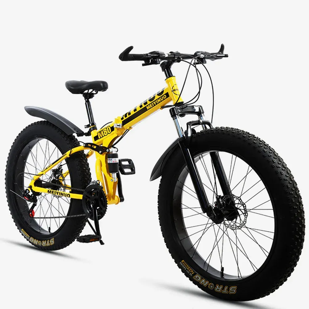 Aluminum Alloy Foldable Mountain Bike With 21 Speeds And Fat Tire 26 Inch Road Bike For Snow And Dirt Biking From Homepro13 829.8 DHgate.Com