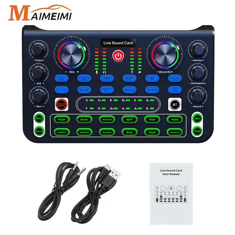 Professional X60 Live Sound Card: Studio Recording Mixer Board