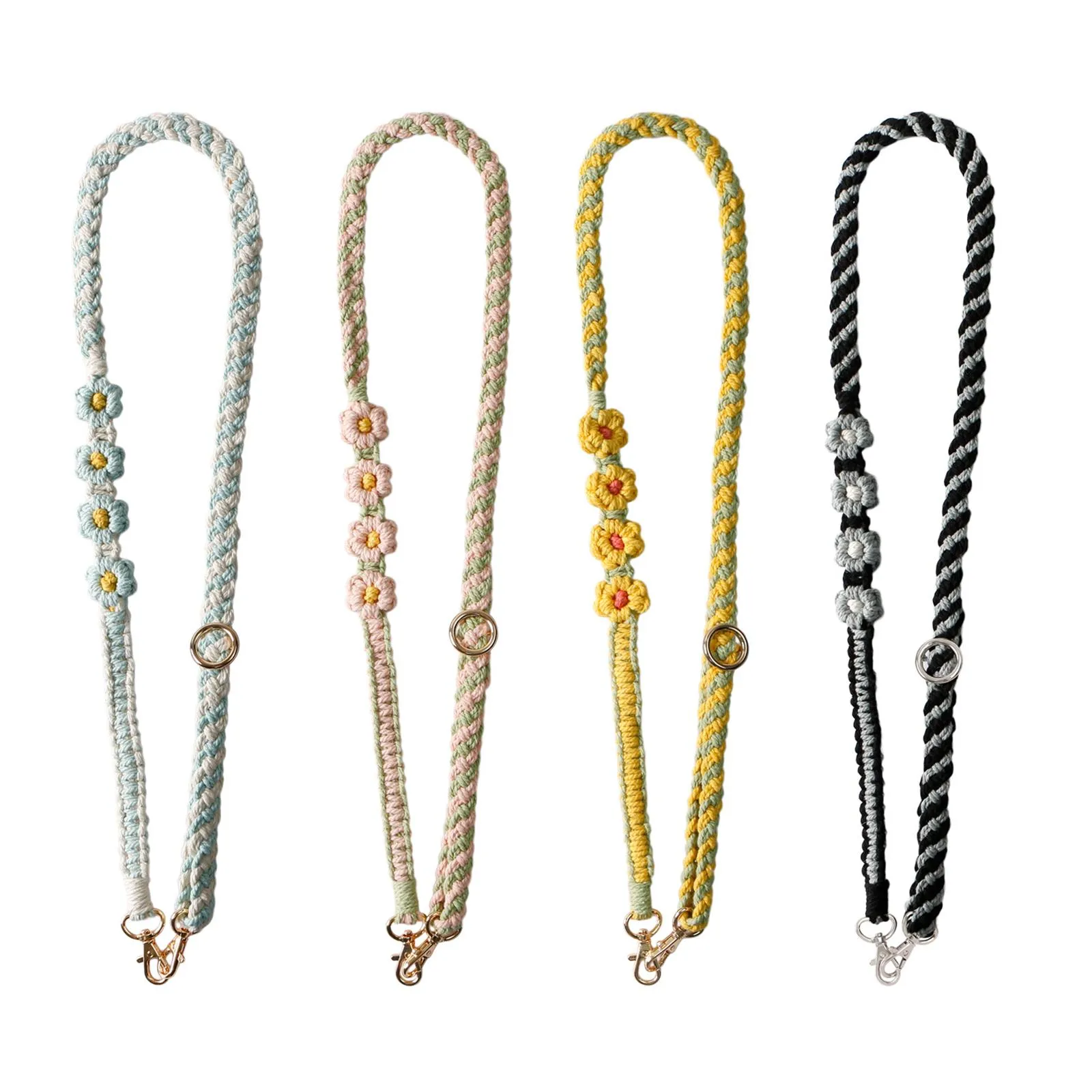 Diy Bohemian Style Phone Case Cell Phone Lanyard: Bohemian Macrame  Crossbody Phone Strap With Daisy Flower Weave For DIY Purse Handbag  Decoration