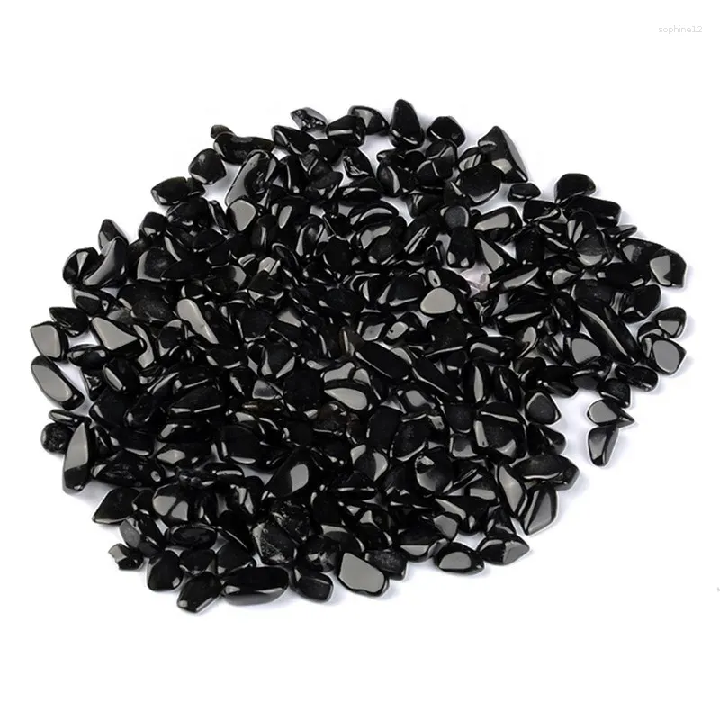 Decorative Figurines Bulk Wholesale Natural Hematite Tumbled Stones Crystal Gravel 7MM-9MM For Sale