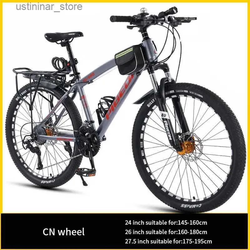 Rowery jeźdźcy Nowe 2023 Nowy projekt rowerowy Rower Latający gołąb 26 cali 27,5 cala Dual tarczowy hamulec 21/27/27/30 Speeds Outdoor Cycling Mountain Bike L47