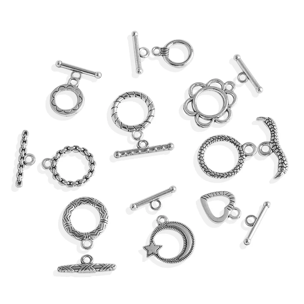 10sets Stainless Steel Rectangular Flower Pattern Clasps, 18k Gold Plated Used To Connect And Decorate Both Ends Of Jewelry Chains P 28813456