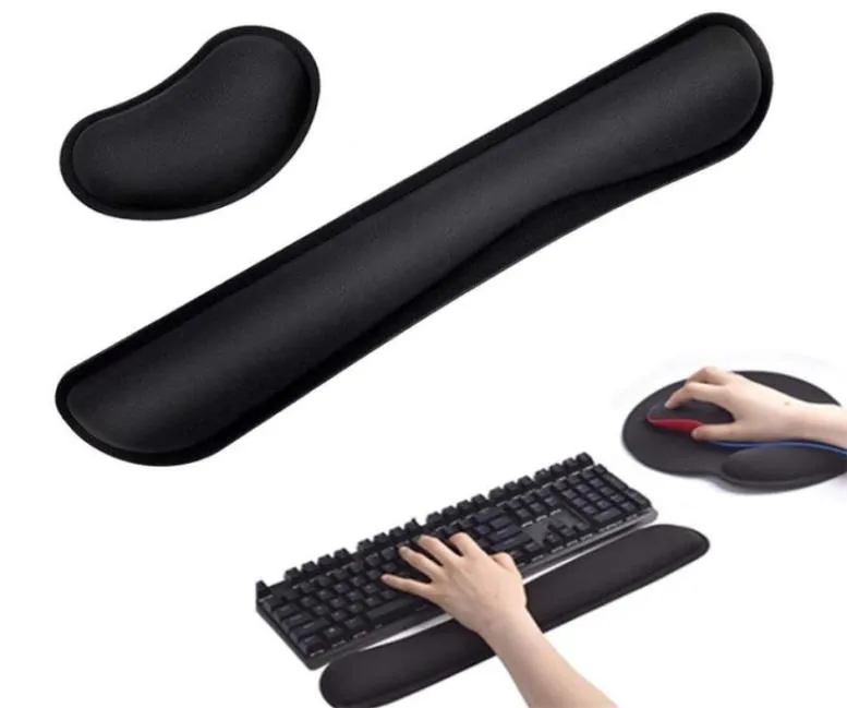 Wrist Rest Mouse Pad Memory Superfine Fibre Ergonomic Mousepad for Typist Office Gaming PC Laptop 21061536976305340601