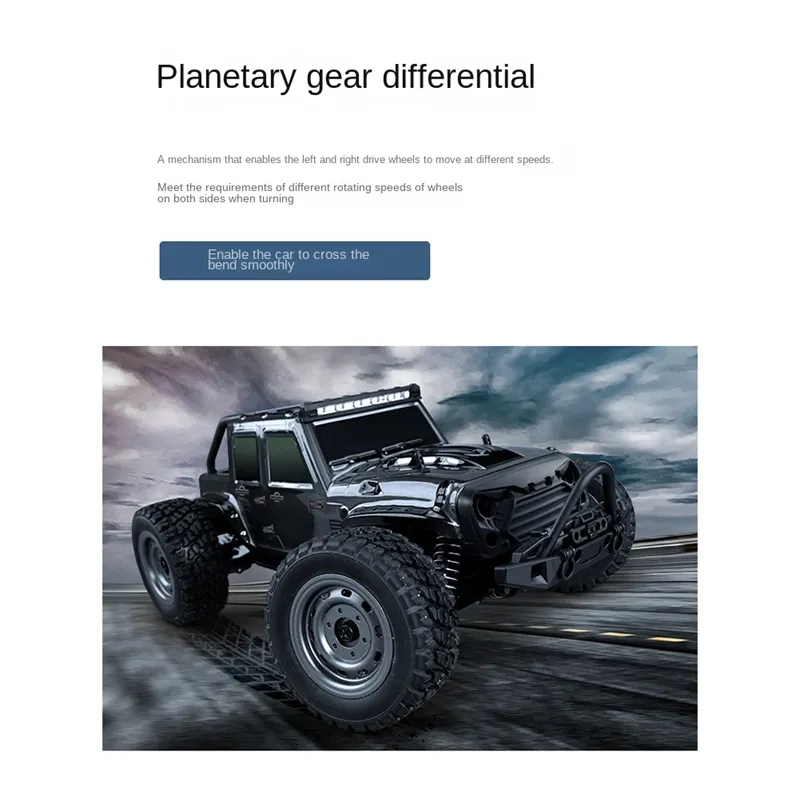 16103 Fast RC Cars 1/16 Off Road 4WD Metal Waterproof Remote