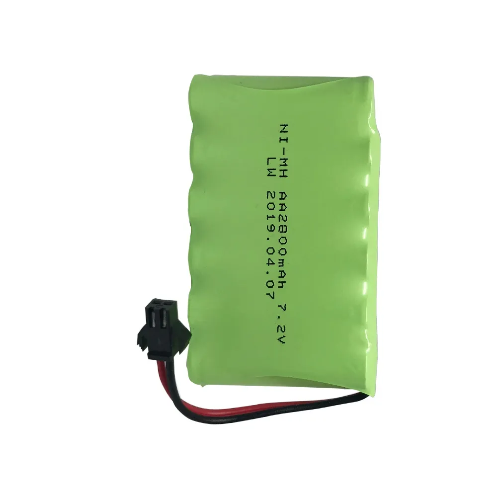 2PCS 7.2V 2800mah AA Ni-MH JST-2P Batterie Rechargeable avec 2PCS Chargeur USB pour TR-211 TR-212 TR-215 550 RC Excavator Voiture Camion Véhicule d'ingénierie TR-211 RC Jouet