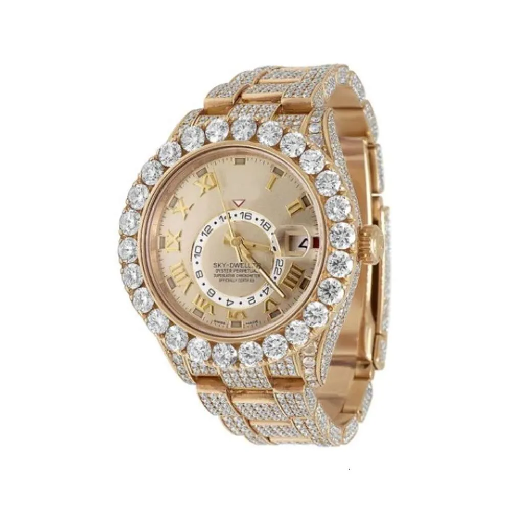 Luxury Looks Full Regardez Iced Out for Men Woman Top Craftsmail Unique et cher Mosang Diamond 1 1 5A Montres pour Hip Hop Industrial Luxurious 4270