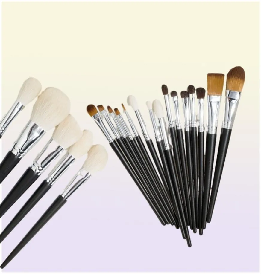 Shinedo Powder Matte Black Color Soft Goat Hair Makeup Brushes High Quality Cosmetics Tools Brochas Maquillage 2207229571624