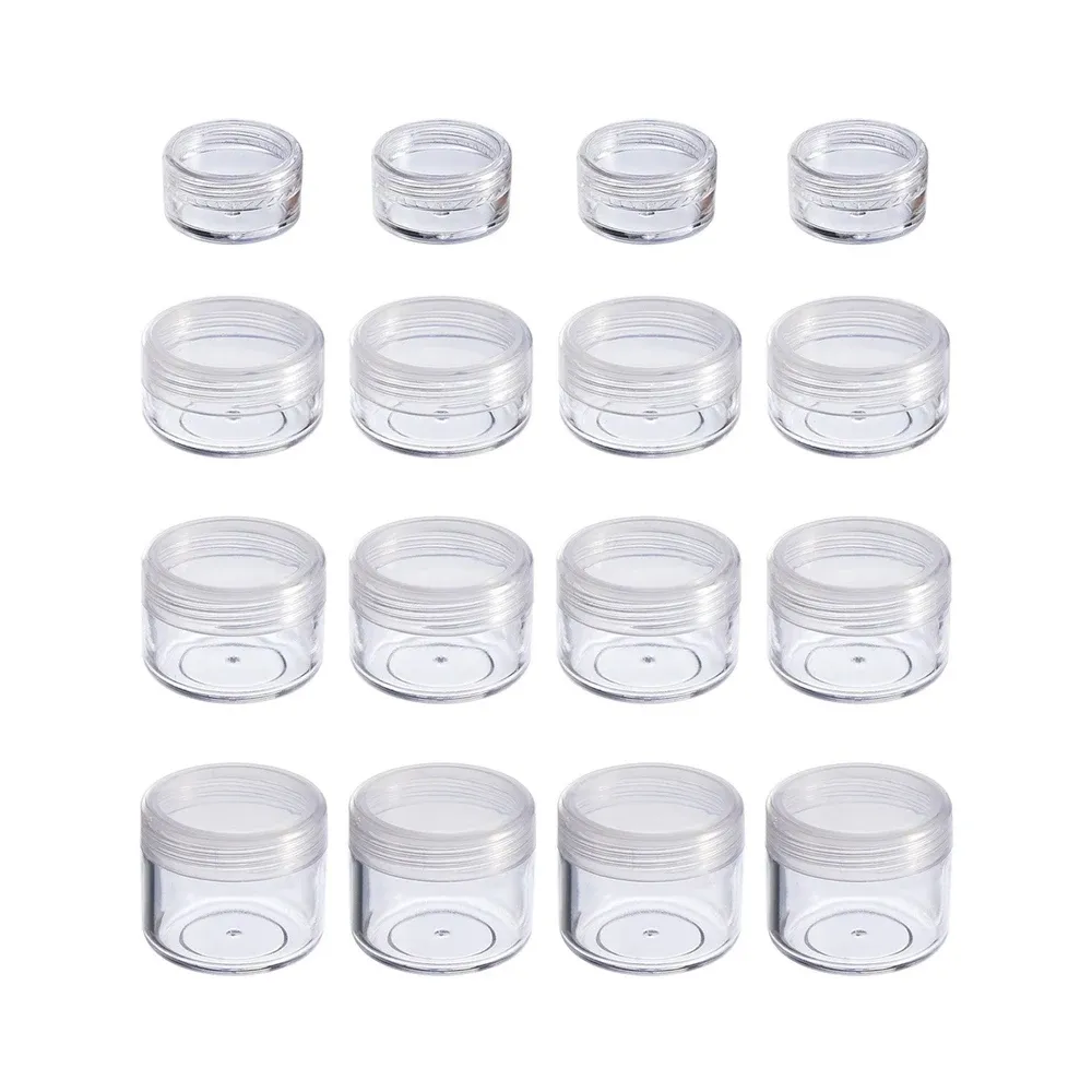 Schatten 50pcs 2g 3g 5g 10 g 15 g 20 g klare kleine Flaschenprobe Plastikkosmetische Behälter leer Lidschatten Lip Balsam Gesichtscreme -Jar -Töpfe