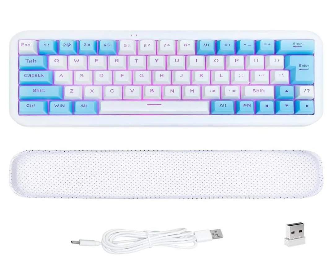 EZSOZO -Tastatur 60 Bettel Gaming Toetsenbord RGB Backlit Ultracompact Mini Toetsenbord283R1745406