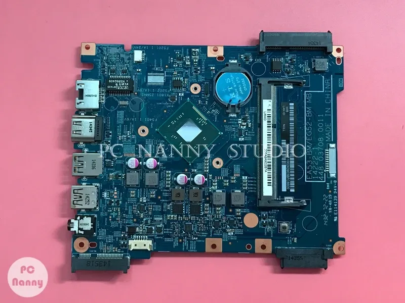 Moderkort PCNanny NBMRW11002 448.03708.0011 för Acer Aspire ES1512 Moderkort Laptop Mainboard N2840 2.16 GHz CPU NB.MRW11.002 Works