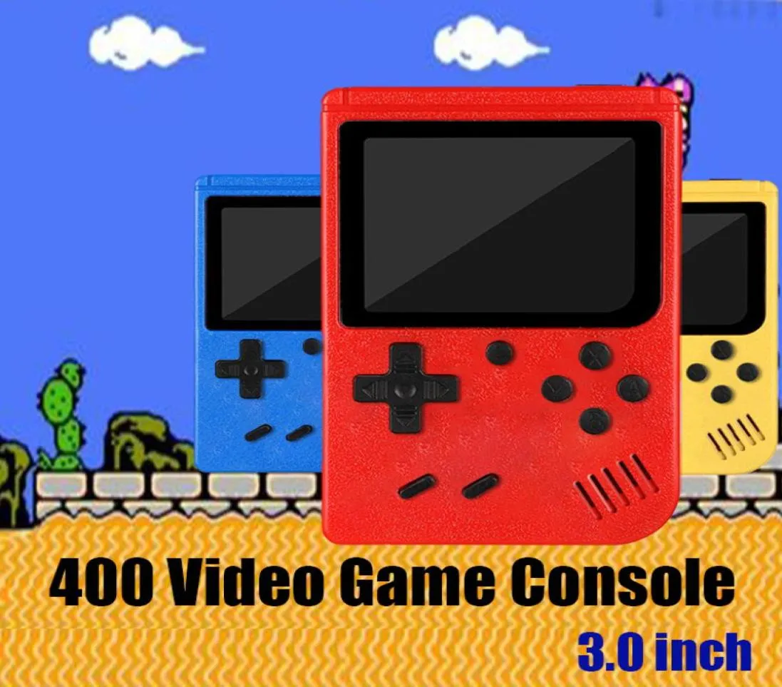 400in1 Console de videogame portátil NES Retro 8bit Design 30 polegadas LCD 400 Classic Games suporta um único jogador AV Output Pocket2701457