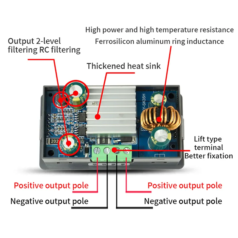 XUY Module De Convertisseur CC-CC De Tension Négative Tension Négative DC-DC ADC DAC Module De