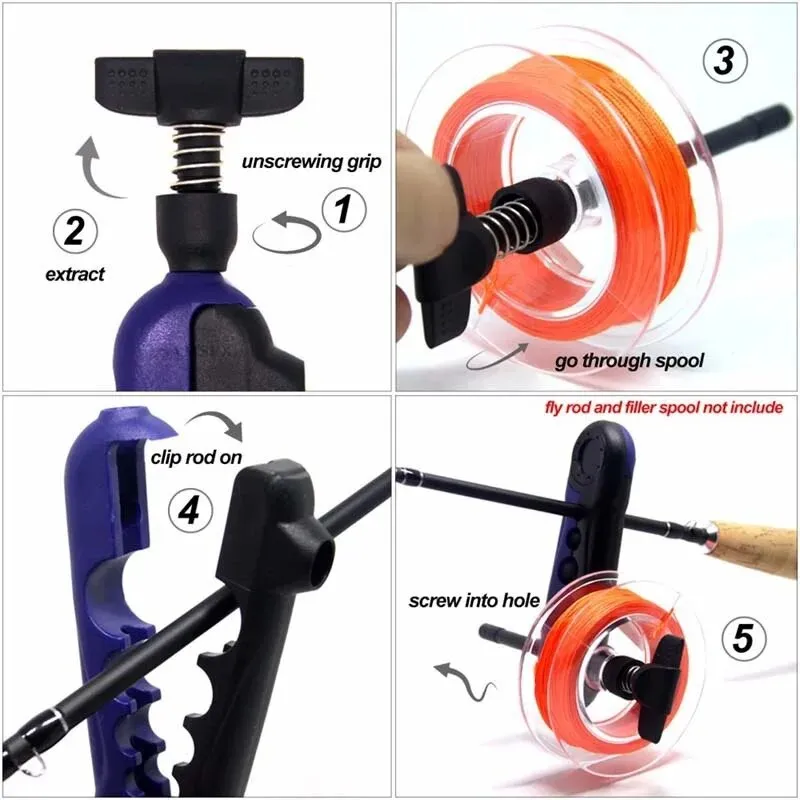 Fishing Line Spooler Tool: Portable Reel Line Winder, Spinning - Main Image