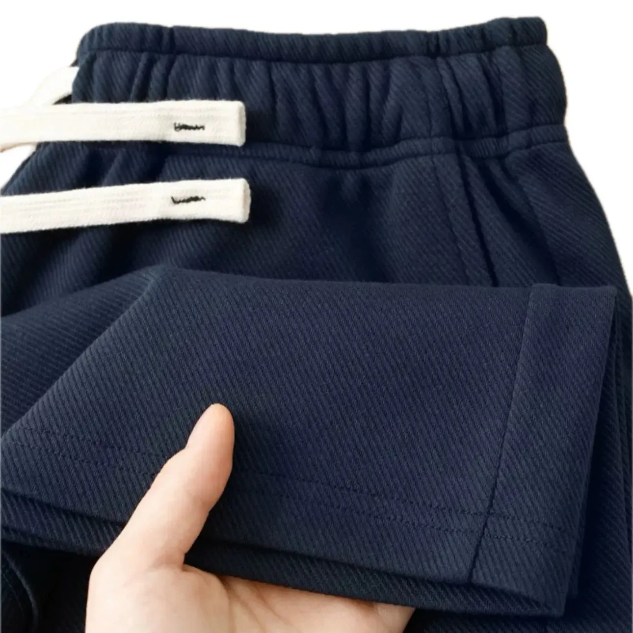 Mens Casual Jogger Pants In Heavy Duty Fabric Loose Fit