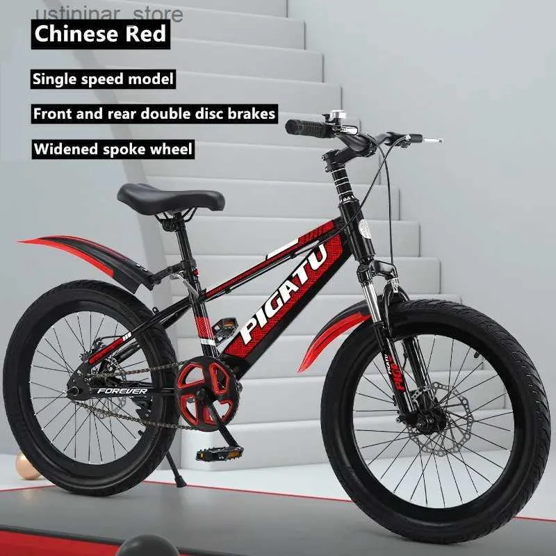 Bikes Ride-Ons Mountain Bike Students Männliche und weibliche Doppelscheibenbremse Variable Speed Bicycle Childrens Sport Cycling Bicycle mit LED Light L47