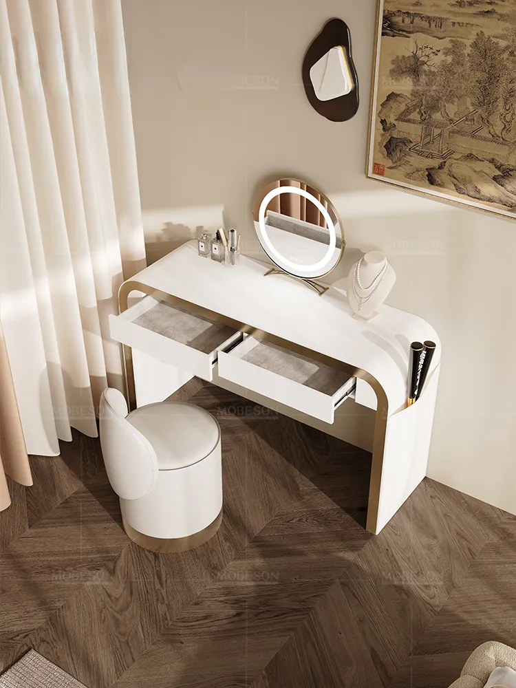 Saddle Leather Dresser with Vanity Table: Modern, Simple Design - Shop Now!  from Dhgate Other Children Furniture - price 5632.82