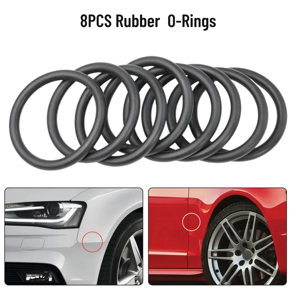 8-Pack Black Rubber Car Bumper Fasteners - Quick Release Clips for ...