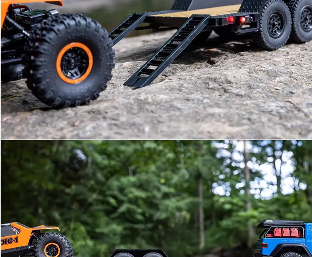AXIAL 1/24 SCX24 AX24 RC Car Flatbed Vehicle Trailer Back Bucket ...
