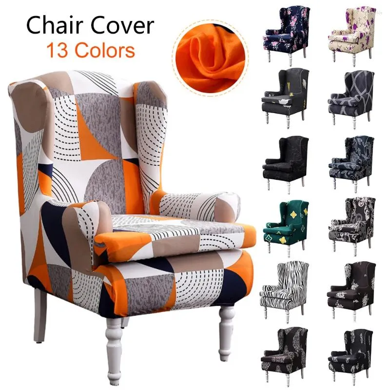 La chaise couvre 13 couleurs disponibles d'accoudoir ailes en arrière King en pente pour le banquet de mariage El Dining Home