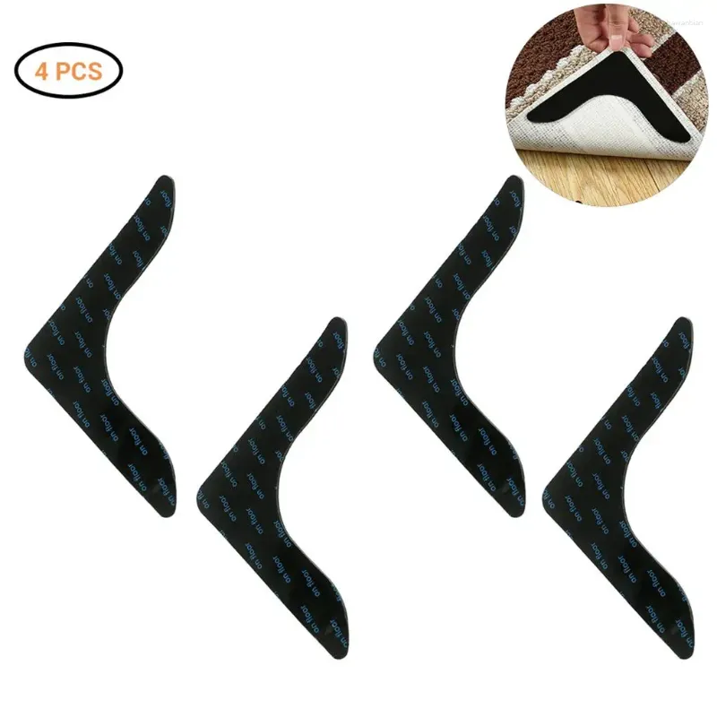 Mattes de bain 4pcs 8pcs Grippers Grippers Area Gripper Tape Double face Not Slip Carpet Tapes Anti Curling