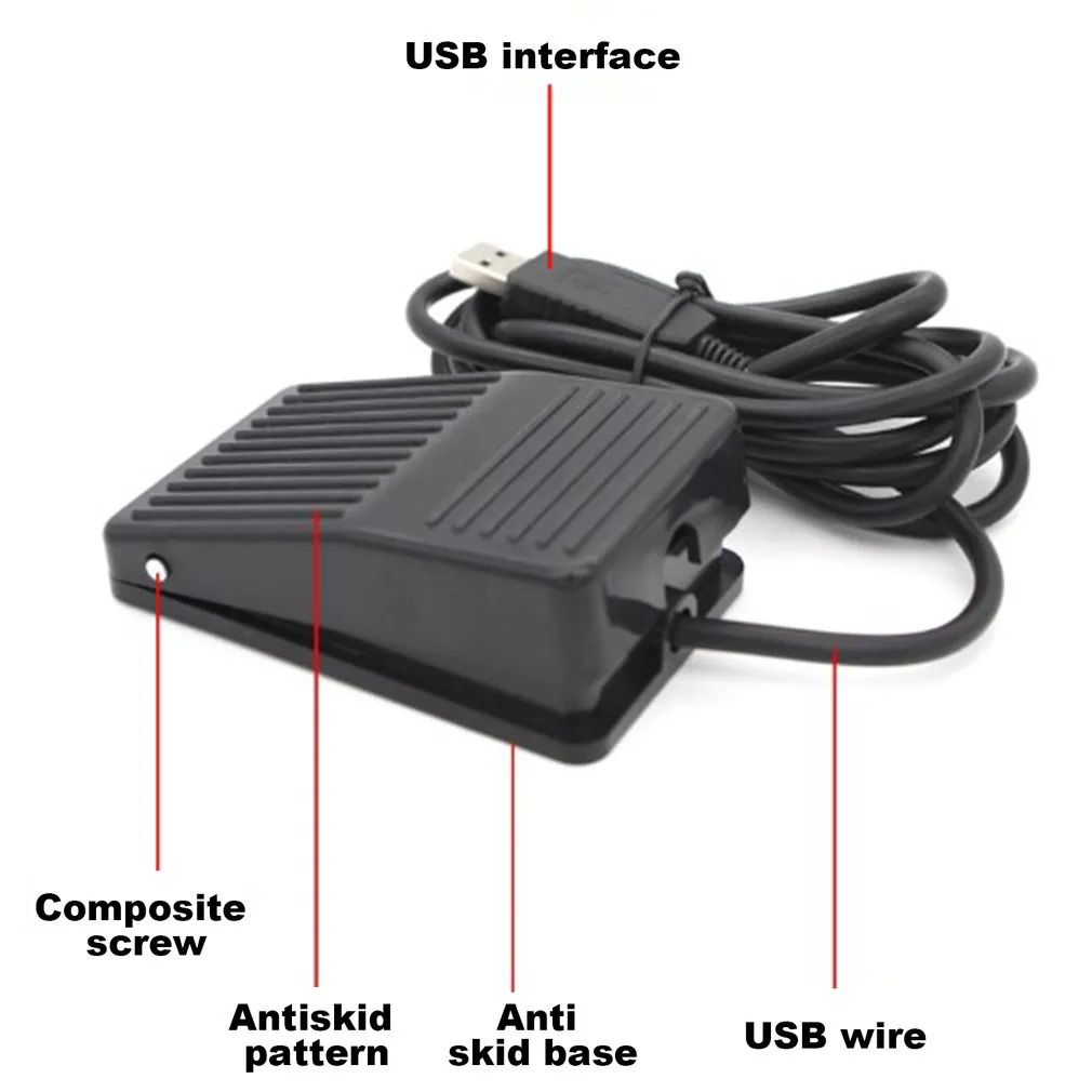 Multifunctional USB Foot Pedal Optical Switch for Computer Keyboard ...