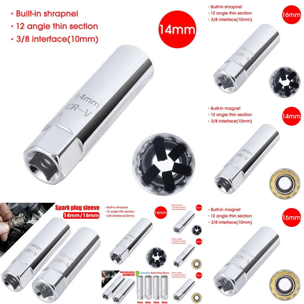 Kit chiave per candele a cricchetto da 16 mm e 21 mm 5 pezzi