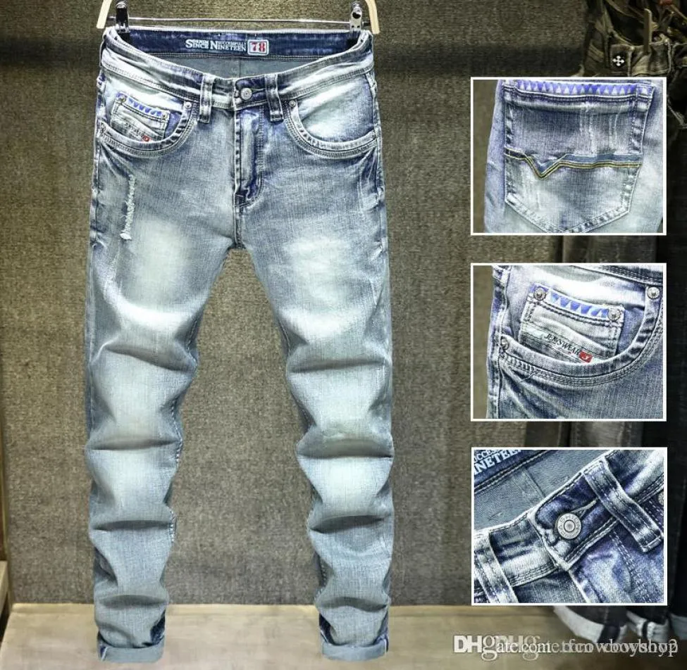 New Mens en détresse en détresse jeans jeans Slim Fit Motorcycle Biker Denim for Men Fashion Designer Hip Hop Hop Mens Jeans diesel Luxury J9549772