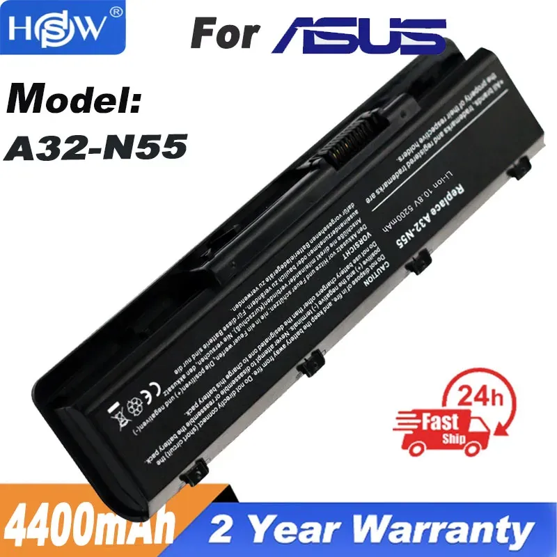 Batterijen Nieuwe laptopbatterij voor ASUS A32N55 N45 N45E N45S N45SF N55 N55E N55S N55SF N75E N75S N75SF N75SJ N75SL