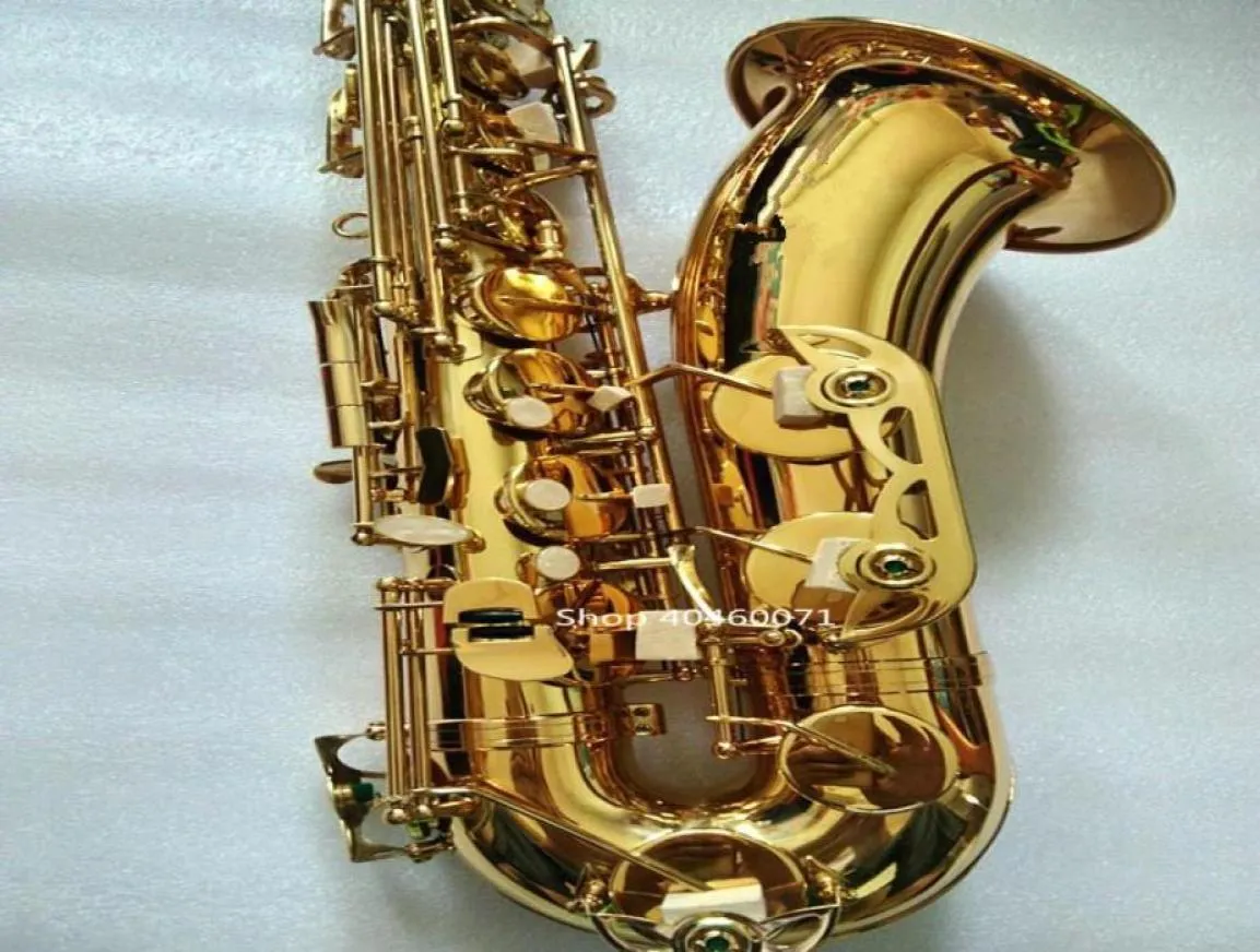 802 Tenor Saxophone BB Gold Lacquer Sax Tenor Musical Musical Musical مع Case Phatpiece4711177