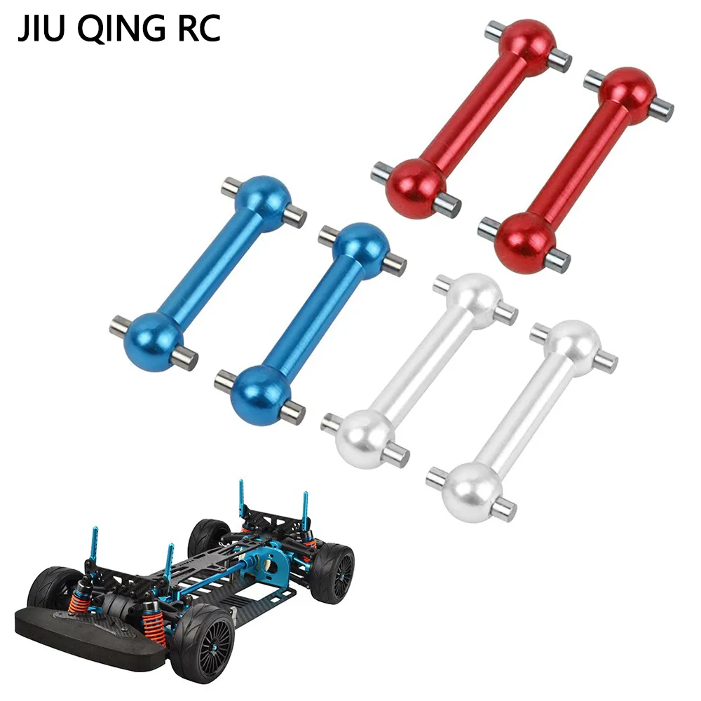 4-Piece Metal CVD Drive Shaft Set For TT02 1/10 RC Car – Aluminum Alloy Upgrade Parts (Blue, 70mm) - View #6