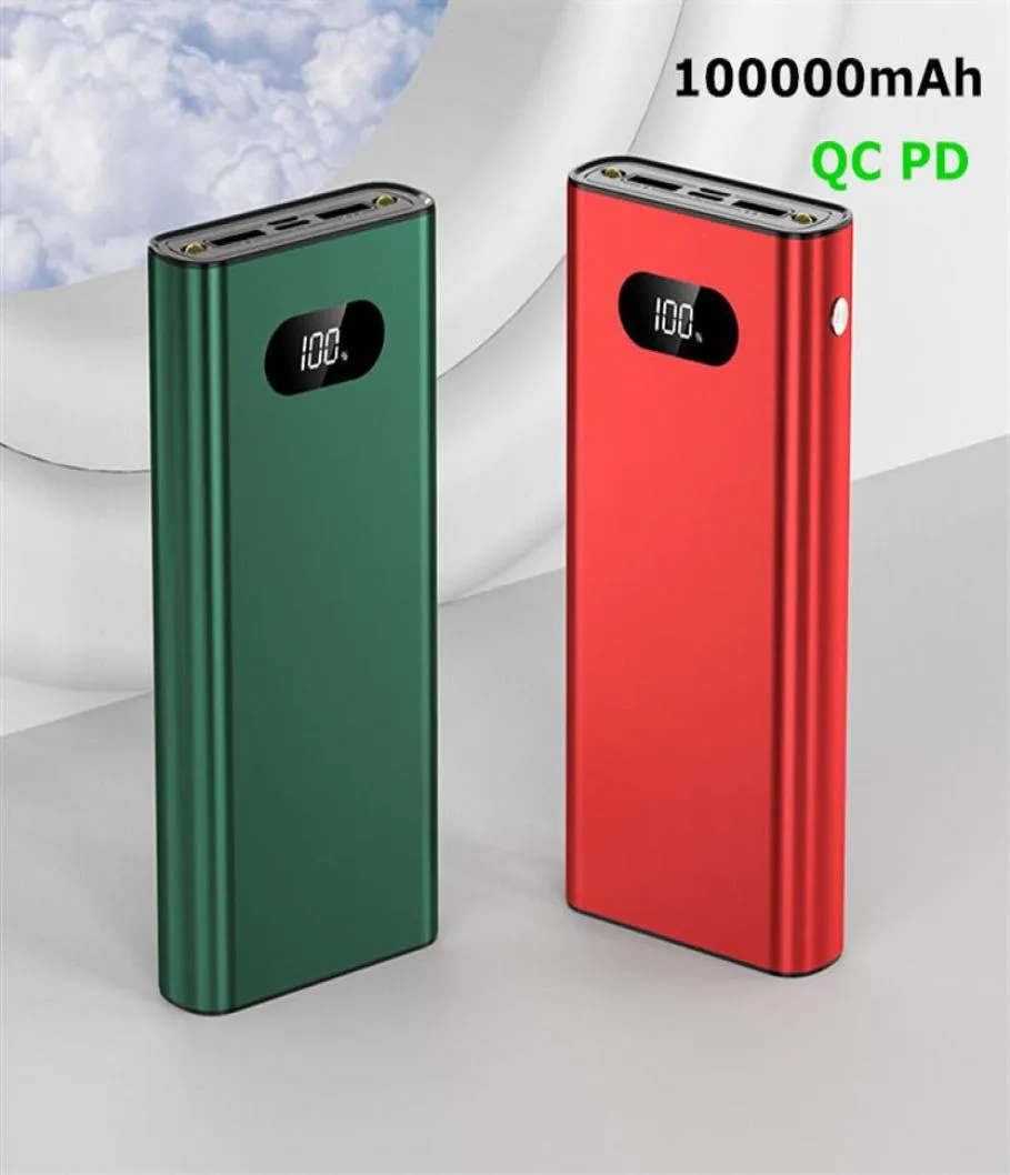 QC PD 40W Power Bank 80000mAh Charging portátil Poverbank Telefone celular Battery253A8407596