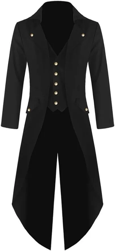 Giacca Steampunk Gotica Vittoriana Per Donna – Frac Rosso 2XL, Abbigliamento Cosplay E Halloween