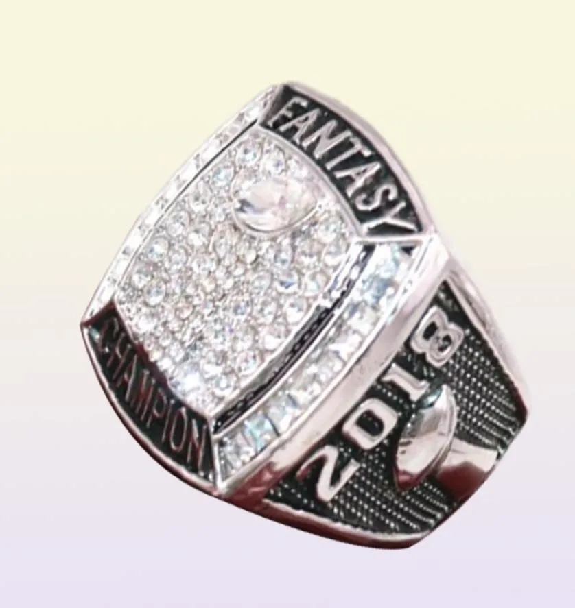 Factory Whole 2018 Fantasy Football Ring USA Size 7 To 15 With Wooden Display Box Drop 6371605